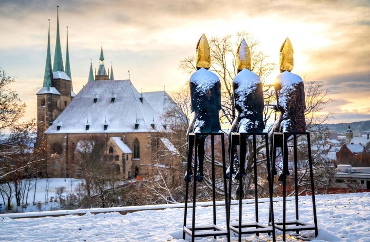 -Apartment Am Luisenpark-Perfekte Lage Im Gruenen Fuer Ihren Aufenthalt แอร์ฟวร์ท ภายนอก รูปภาพ